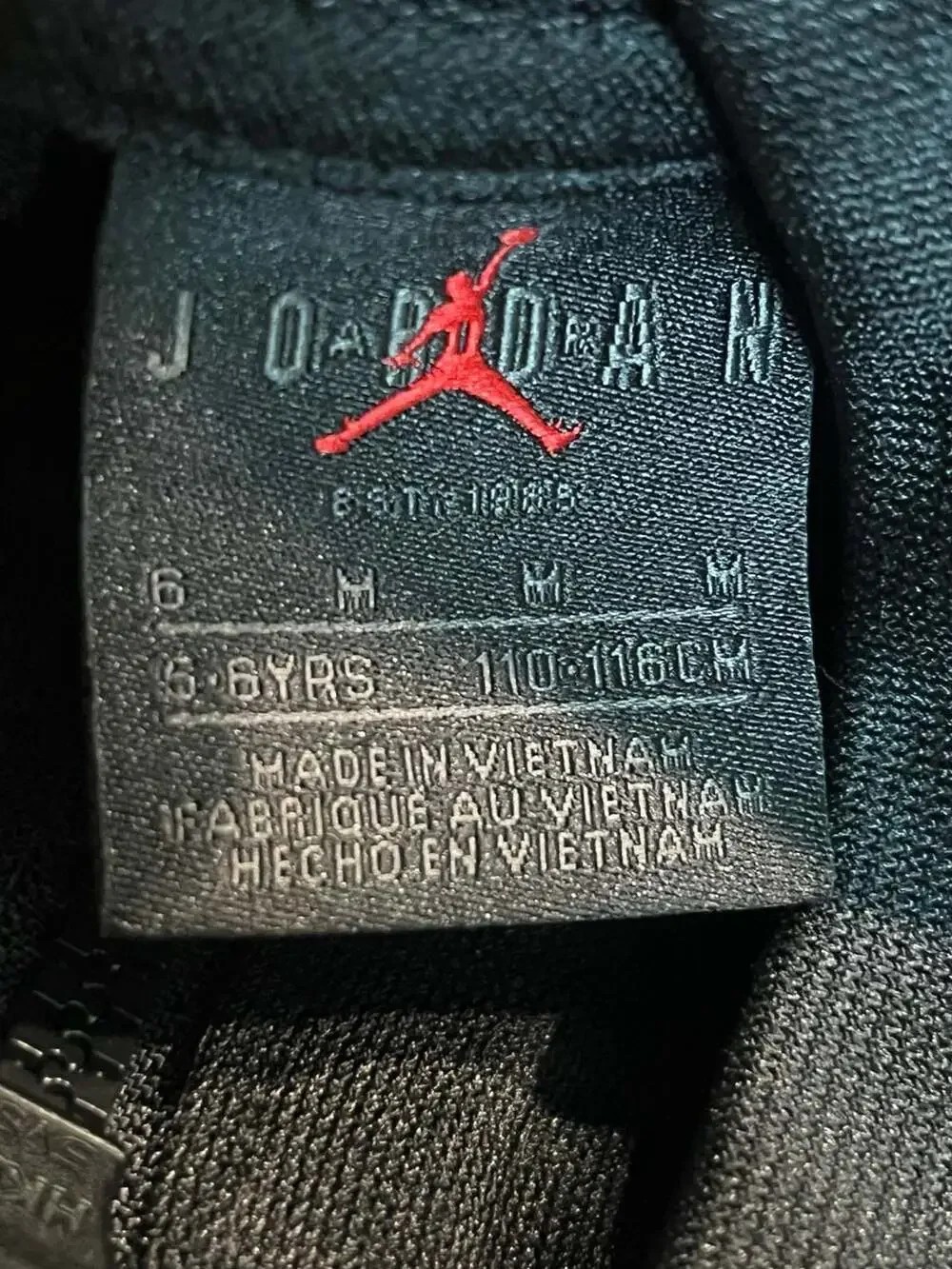 Jordan Boys Full-Zip Tracksuit Set Black and Red